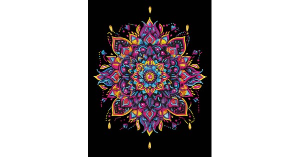 DIAMOND DOTZ - Neon Mandala - DD25.015